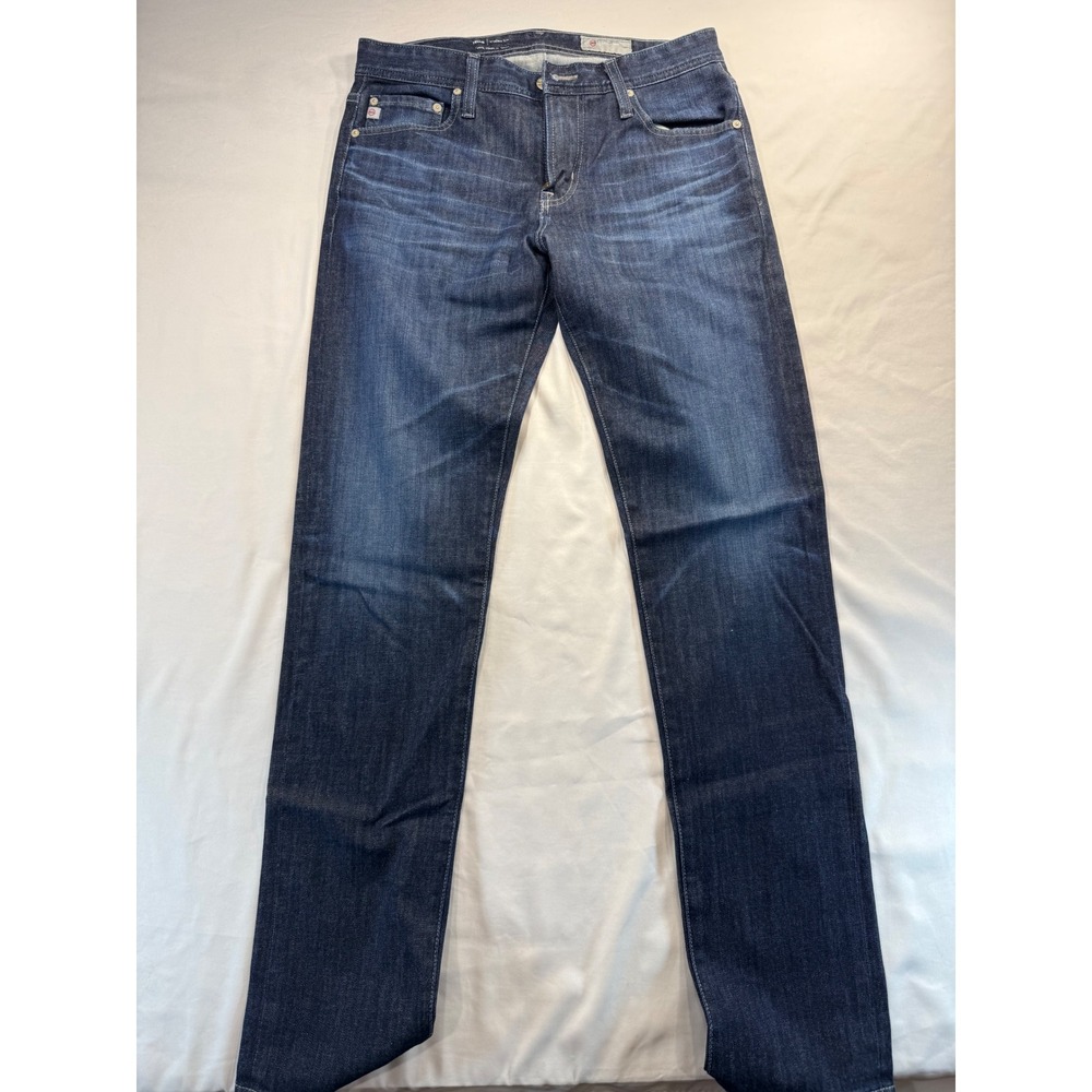 AG Adriano Goldschmied Tellis Modern Slim Jeans Mens 30x33 Dark Wash Denim 360